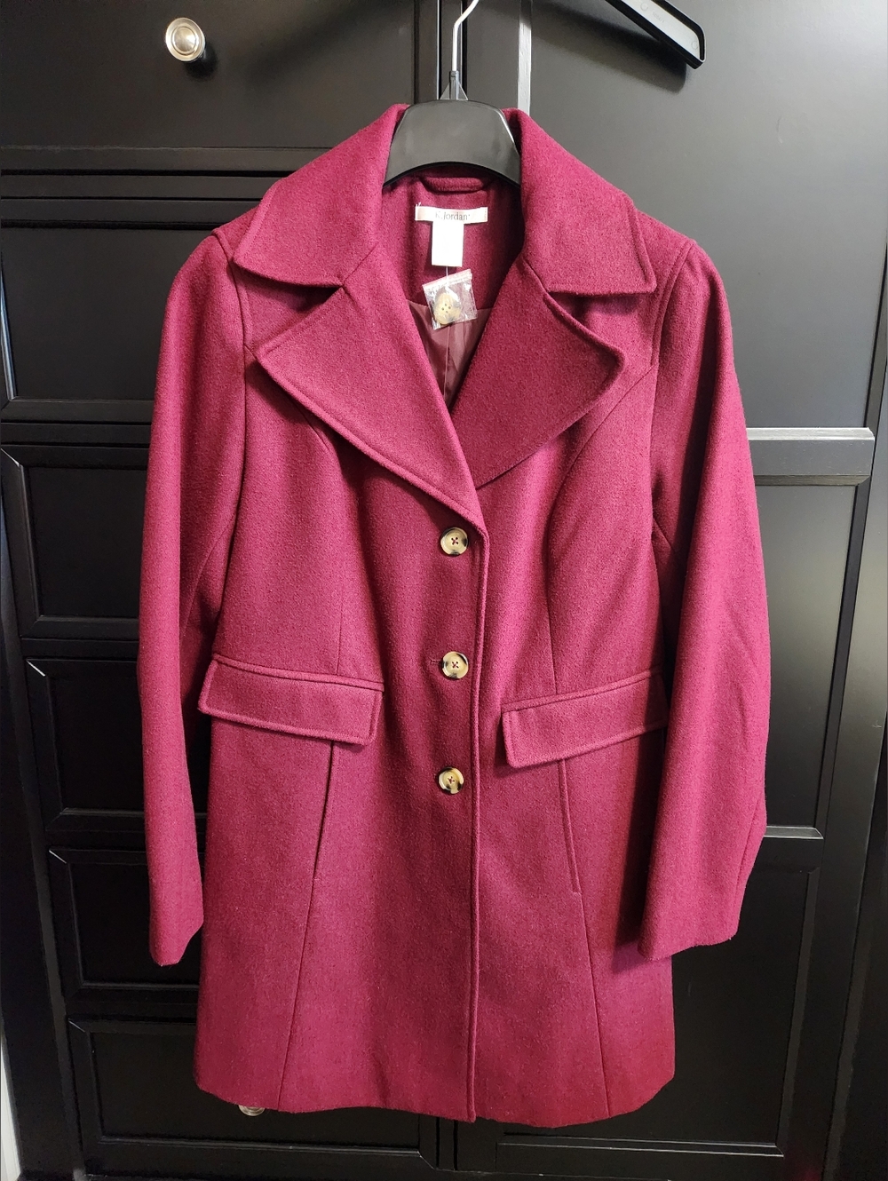 K Jordan Burgundy Peacoat